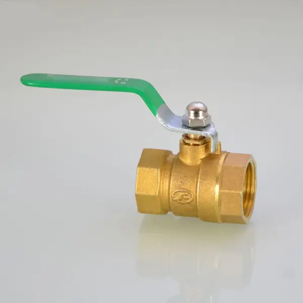 3/8" 1/2" Brass Tee Ball Valve, Female Male Thread Adapter Copper Pipe Fitting for Water Gas Line, Industrial Plumbing Connector