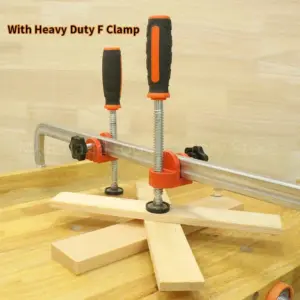 Woodworking Edge Clamp F Style Quick Clamp with Single Spindle Screw for Cabinet Furniture Making Project Heavy Duty Fixing Tool