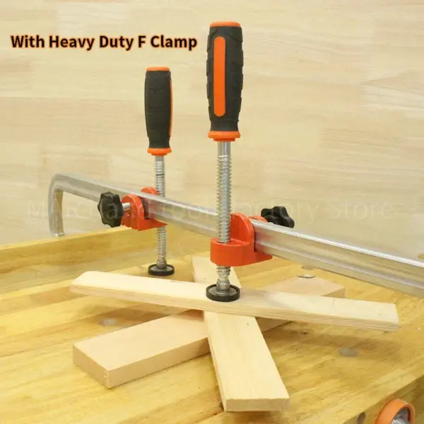 Woodworking Edge Clamp F Style Quick Clamp with Single Spindle Screw for Cabinet Furniture Making Project Heavy Duty Fixing Tool