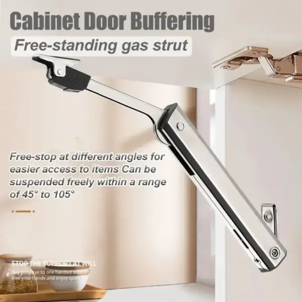 Heavy Duty Hydraulic Cabinet Hinge Buffering Adjustable Cabinet Door Support Sturdy Concealed Gas Strut Cabinet Free-standing