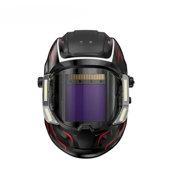 ANDELI  3.94 3.74 Inch Large View Welding Helmet  Auto Darkening Welding Helmet  with  4 LEDS  Type C Charger Hold on 4 Hours