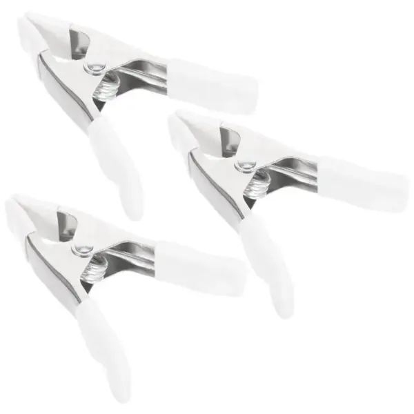 3Pcs Wedding Dress Spring Clips A-Shaped Arch Backdrop Clips Backdrop Stand Plastic Spring Clamps PVC Clips Photography Clips