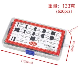 620PCS/box Dupont Connector 2.54mm Jumper Wire Housing Kit with Male/Female Crimp Pins and Header Terminal Connectors