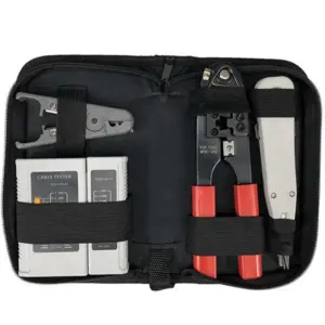 A33Z-4-Piece Wire Stripper Network Cable Tester Wire Crimping Pliers Network Tool Combination Set Punching Tool