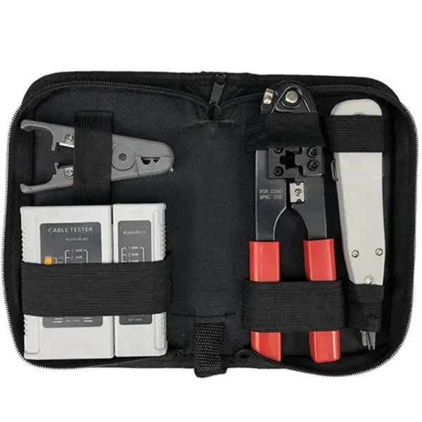 A33Z-4-Piece Wire Stripper Network Cable Tester Wire Crimping Pliers Network Tool Combination Set Punching Tool