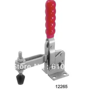 12265 Holding Capacity 240Kg 529 Lbs Nonslip Handle U Bar Flange Base Vertical Hold-down Metal Toggle Clamps Clamper Hand Tool