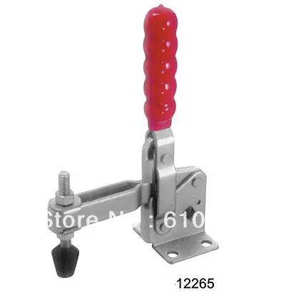 12265 Holding Capacity 240Kg 529 Lbs Nonslip Handle U Bar Flange Base Vertical Hold-down Metal Toggle Clamps Clamper Hand Tool