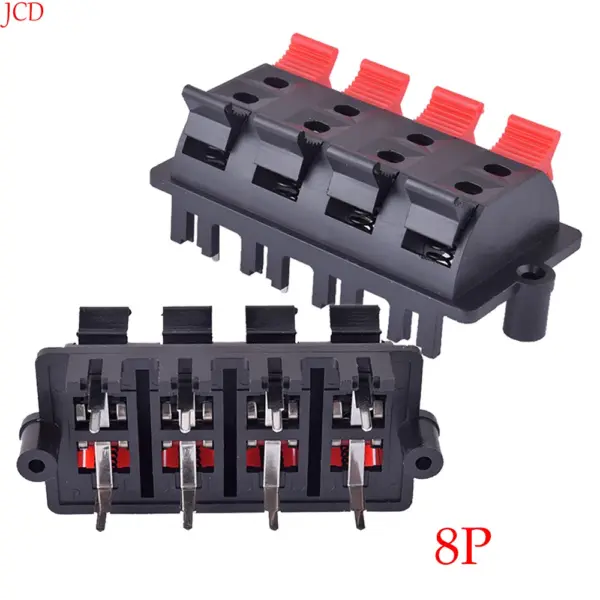 1 Piece WP8-03B Two row 8-pin audio cable clamp LED aging test clamp wiring terminal 8P spring clamp horn clamp
