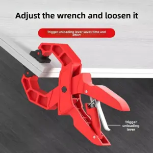 8 in Heavy Duty Spring Clamp Fixing Strong Grip Large Woodworking Clip Plastic Ergonomic Handle Quick Grip Clamp Carpenter