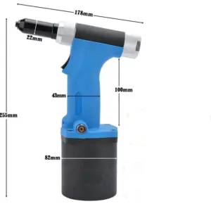 Air Pneumatic Riveter Gun, 2.4/3.2/4/5mm Air Hydraulic Rivets Nut gun tools