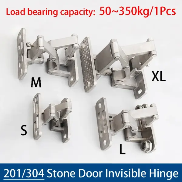 1Pcs Stone Door Hinge Fire Hydrant Heavy Duty Invisible Door Concealed Door Stainless Steel Folding Hinge Fire Box