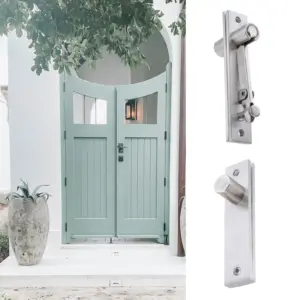 1Set Stainless Steel Door Pivot Hinge Heavy Duty 360 Degree Rotation Adjustable Hidden Revolving Door Hinge for Wood Doors