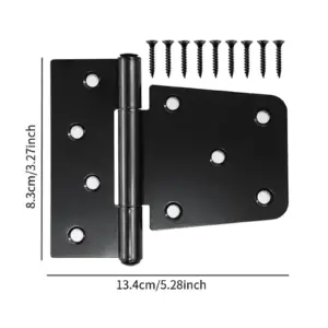 4Pcs Heavy Duty Gate Hinges Stainless Steel Directly Replace Easy Installation Accessories Wear Resistant Door Shed Hinges