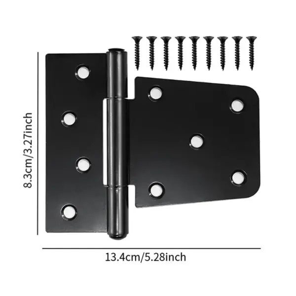 4Pcs Heavy Duty Gate Hinges Stainless Steel Directly Replace Easy Installation Accessories Wear Resistant Door Shed Hinges