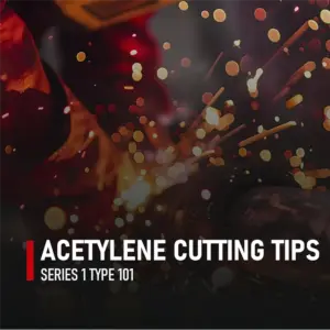LLCS-1-101 Series Acetylene Cutting Torch Tips, Size 0-3, Fit V-Style Heavy Duty Torch - Pack Of 4