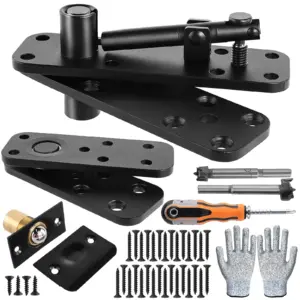 Heavy Duty Hidden Door Hinge for Wood Secret Door, Hardware for Hidden Door 360 Degree Rotating Door Hinge For Wooden Doors