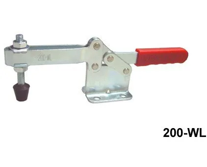 200WL Nonslip Handle U Bar 400Kg 882 Lbs Horizontal Hand Tool Metal Toggle Clamps Clamper Capacity Holding Welding Repairing