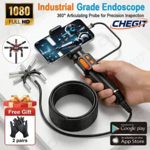 HD 6mm Lens 360 ° Rotation Endoscope Camera Inspection Boescope Camera Waterproof IP67 for Automotive Car IOS Android Auto repai