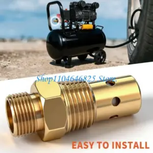 Brass Air Compressor Check Valves 1/2Inch Single Way Non Return Valves Prevents Reverse Flows And Protects Component