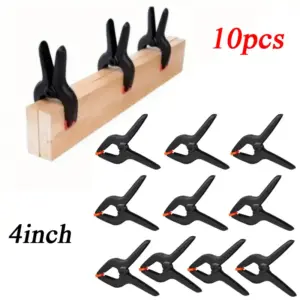 10pcs 4-Inch A-clip Woodworking Spring Clip Photography Background Cloth Plastic Nylon Clamps Fixed Clip Carpentry Tools