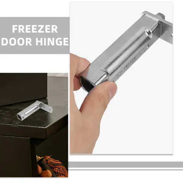 1Set Automatic Refrigerator Door Hinge Heavy Duty Metal Freezer Door Hinge Replacement Fridge Accessory Metal Hinges
