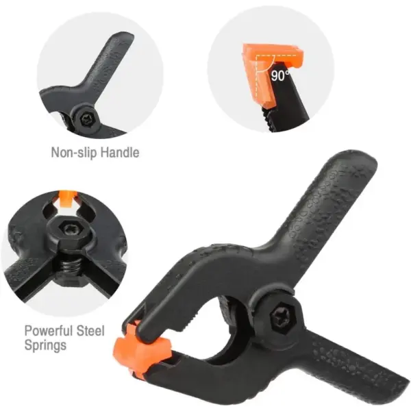 16 Spring Clips 2-inch Nylon Super Strong Spring Clip Photography Background, Woodworking Clip Fixed Clamping Set New