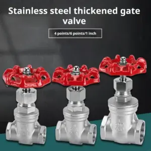 304 Stainless Steel Gate Valves With NPT Thread 1/2Inch 3/4Inch 1Inch for Water Flows Control In Plumbing Systems M4YD