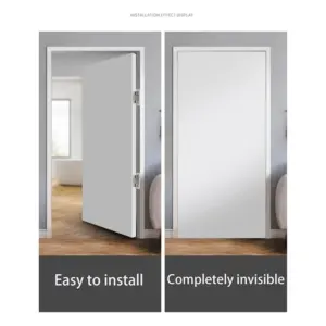 Exquisite- Door Hinges,2Packs Adjustable  Door Hinges,110Lbs Load-Bearing,Heavy Duty Concealed Hinges For Secret Doo
