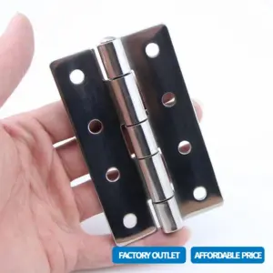 (Multiple Packs) Folding Hinges In Heavy-Duty Load-Bearing 304 Stainless Steel And Iron Large Mechanical Equipment