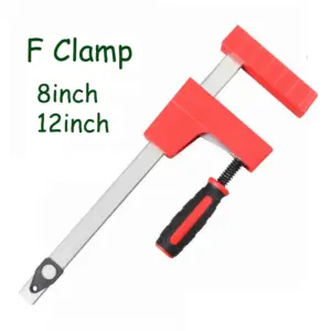 8 Inch 12 Inch Woodworking F Clamp Parallel Fixture F-clip Wooden Board Splicing Quick Fixing Clamping Device