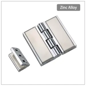Zinc Alloy Hinge With Cover Plate Industrial Electrical Distribution Box Switch Cabinet Door Square Heavy-Duty Hinge