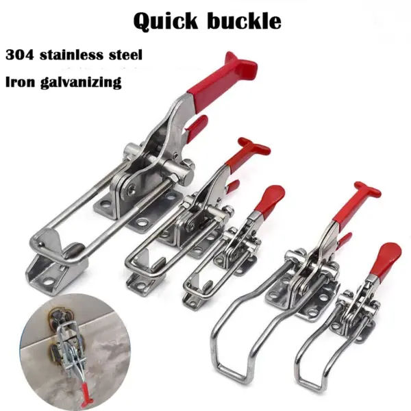 304 Stainless Steel Quick Fixture lock Buckle lock Box Buckle Adjustable clamp Clamping Tool Quick press door bolt