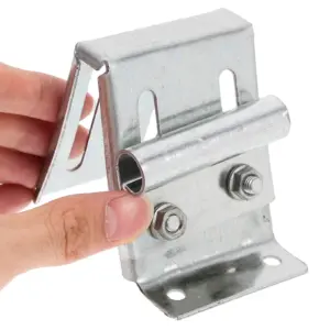 Garage Door Bracket Heavy Duty Iron Construction for Residential Doors Replacement Bottom Hinge Bracket Sturdy Fade Resistant