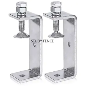 2pcs Stainless Steel C-type Fixture Steel Pipe Clamp Snap Fastener Household Hardware Accessories Pipeline Fastener Bracket