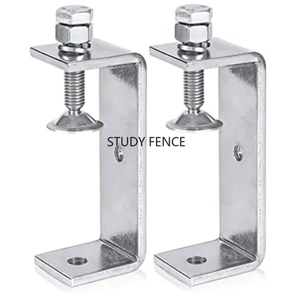 2pcs Stainless Steel C-type Fixture Steel Pipe Clamp Snap Fastener Household Hardware Accessories Pipeline Fastener Bracket