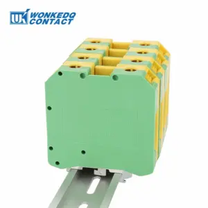 USLKG50 Ground Modular Screw Terminal Block Din Rail Mounting 50mm² Connector Earthing Wire Electrical Protective USLKG 50