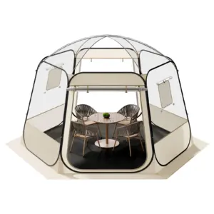 SucceBuy Pop up Bubble Tent Waterproof & UV-Resistant Clear Camping Tent Shelter Outdoor Garden Dome Igloo Tents with Windows