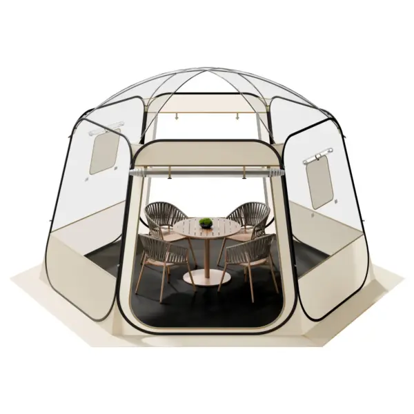 SucceBuy Pop up Bubble Tent Waterproof & UV-Resistant Clear Camping Tent Shelter Outdoor Garden Dome Igloo Tents with Windows