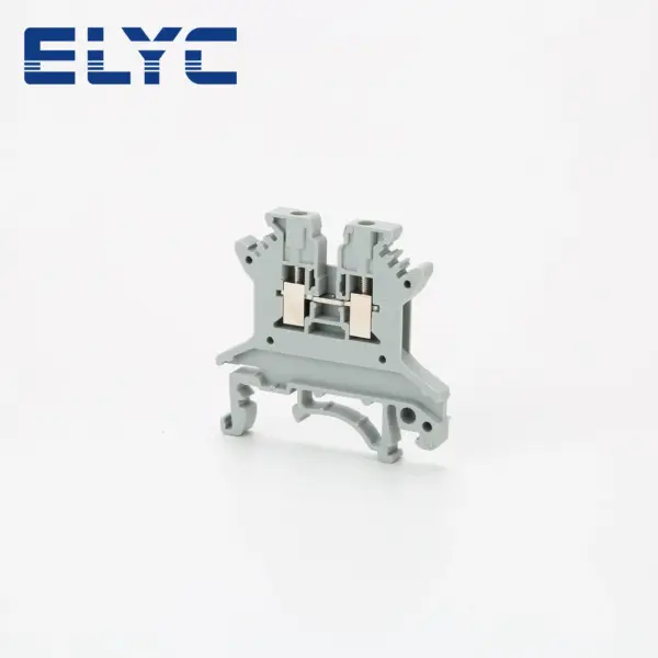100Pcs UK1.5N UK 1.5 Screw Feed-through Universal Plug 2-Connductor Wire Electrical Connector DIN Rail Terminal Block UK 1.5N