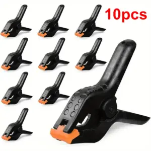 10 Pack Spring Clamp Set 4.5inch for Photography, Woodworking, Crafts, Home & Outdoor Projects - Versatile & Easy-to-Use Clips