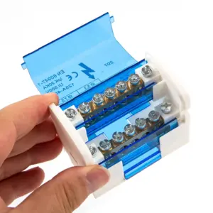 TS 1pc new Din Rail Terminal Block WKH207 Power Distribution Box Modular Connection Block
