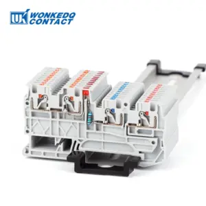 PTIO1.5/S/3-LED Sensor/actuator Terminal Block With 24V LED Din Rail Mounting Electrical Wire Connector PTIO 1.5/S/3-LED