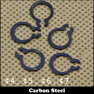 M4 M5 M6 M7 Carbon Steel Mn65 Washer DIN471 C-Type Calabsah Type Snap Retaining Ring For 4mm 5mm  6mm 7mm External Shaft Circlip