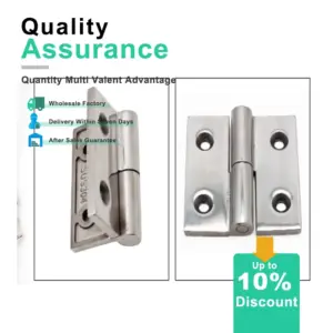 Heavy-Duty 304 Stainless Steel Detachable Butterfly Hinge for Mechanical Equipment Cabinet Door Car - Durable Accessory