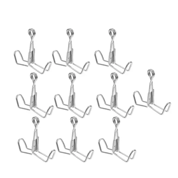 10Pcs Water Tube Clip Shut Off Spring Clamp for Lab Instruments School Teaching Student Use Flow Control Tubing Clamp Metal