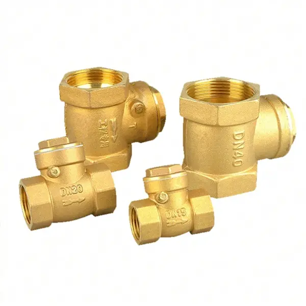 Brass Horizontal Non Return Forged Check Valve For Water Sanitary Fittings