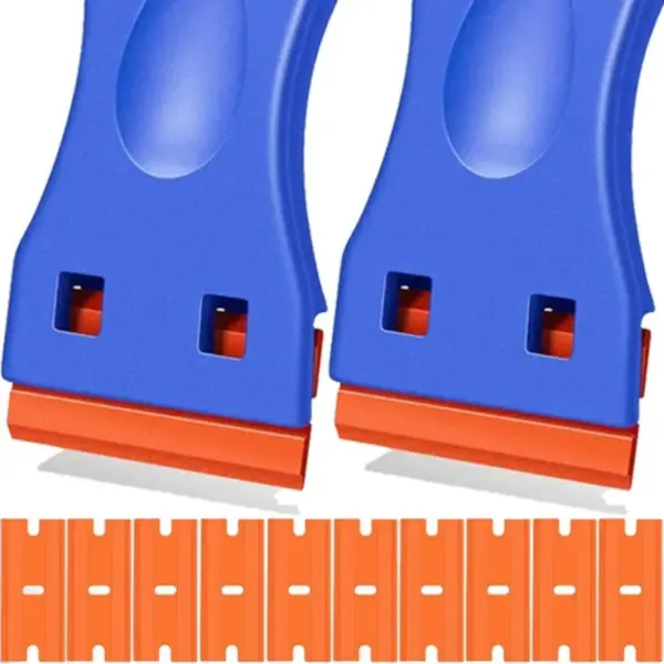 12pcs Car Detailing Scraper Kit Multi-Purpose Plastic Scraper for Decal Removal Sticker Residue Glass Cleaning Auto Film Tools