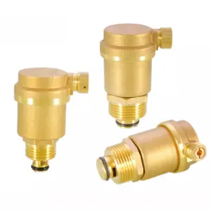 Brass 1/2" 3/4" 1"  BSPT Automatic Air Vent Bleeder Bottle Valve Male Thread For Solar Water Heater Pressure Relief Value Tools