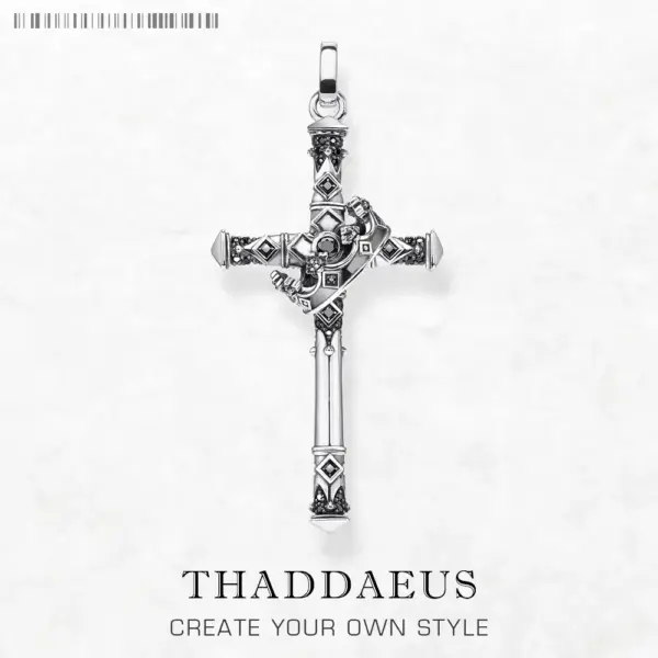 Pendant Cross with Crown Brand New Fashion Jewelry Europe Style Accessories Vintage Gift For Women & Men