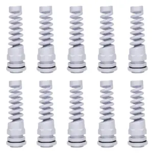 FAAJ-Waterproof Cable Kit Adjustable Cable Gland With Cable Sleeve Plastic Cable Connector Torsion Resistant PG11 Male Thread
